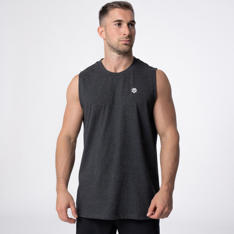 Polleo Men's Strike Performance Training Tank, Grey 